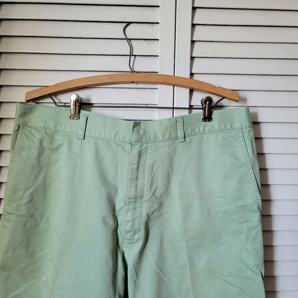 LACOSTE Men's Pastel Green Cotton Chino Pants, Size 36" - Picture 5 of 12